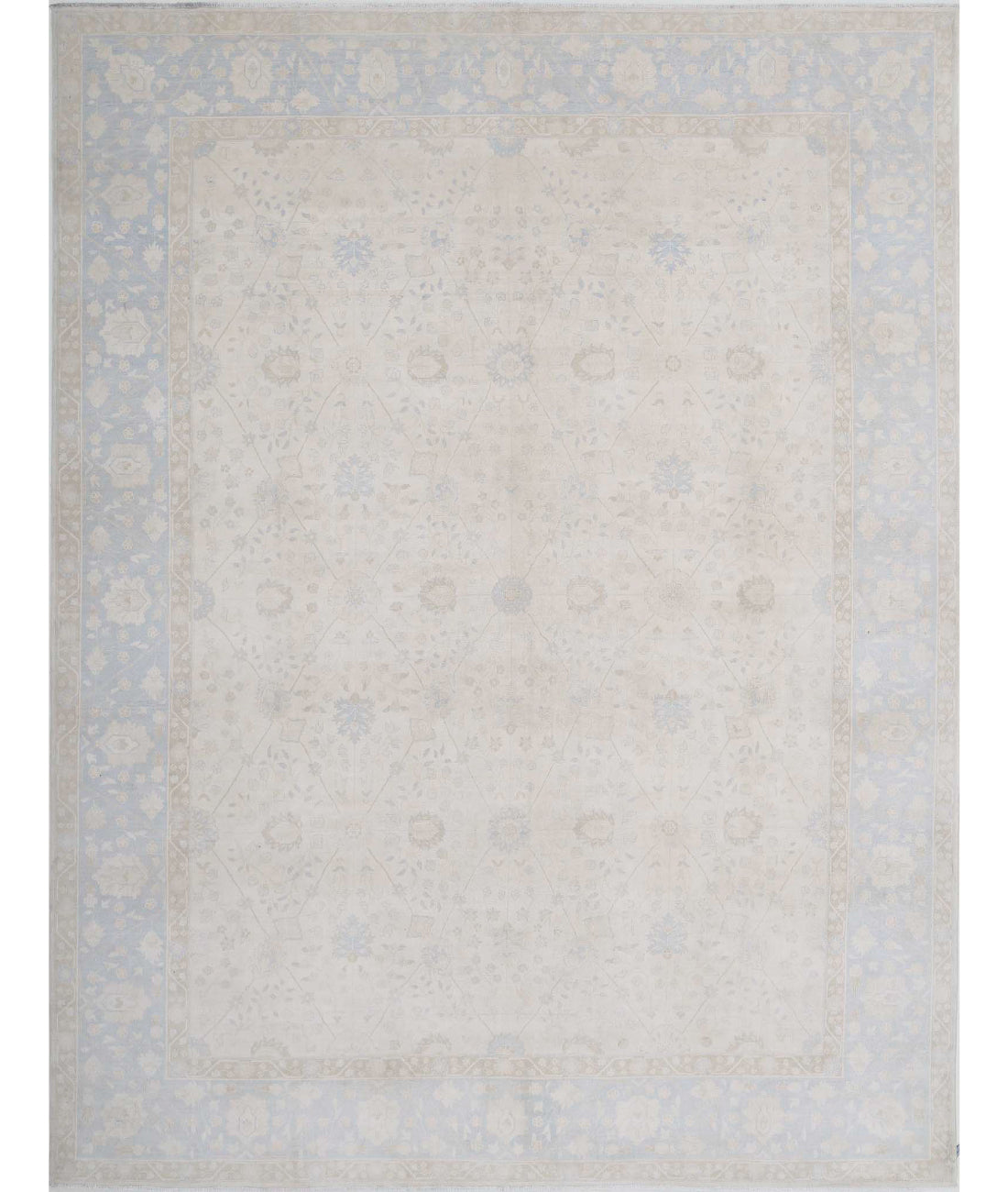Hand Knotted Fine Ariana Serenity Wool Rug - 9'1'' x 11'11''