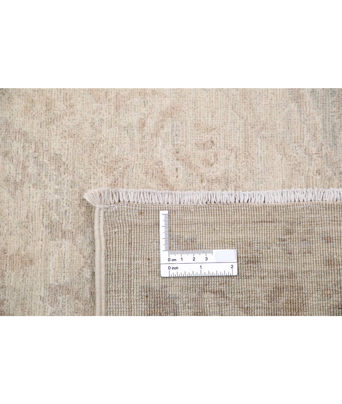 Hand Knotted Ariana Haji Jalili Wool Rug - 8'2'' x 10'1'' 8'2'' x 10'1'' (245 X 303) / Ivory / Grey
