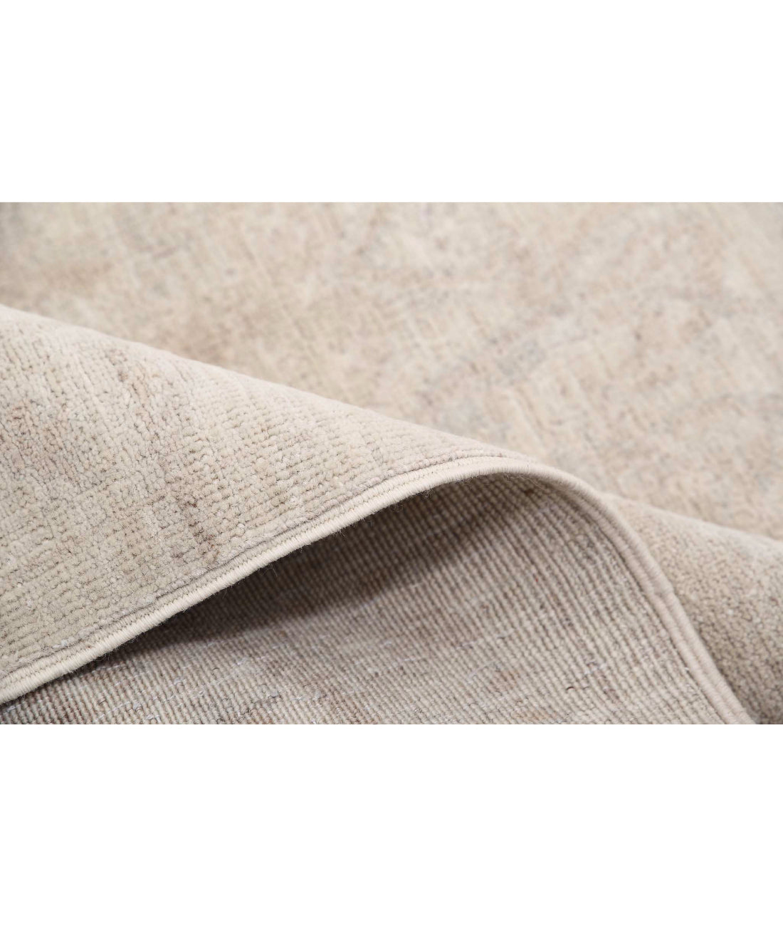 Hand Knotted Ariana Haji Jalili Wool Rug - 8'2'' x 10'1'' 8'2'' x 10'1'' (245 X 303) / Ivory / Grey