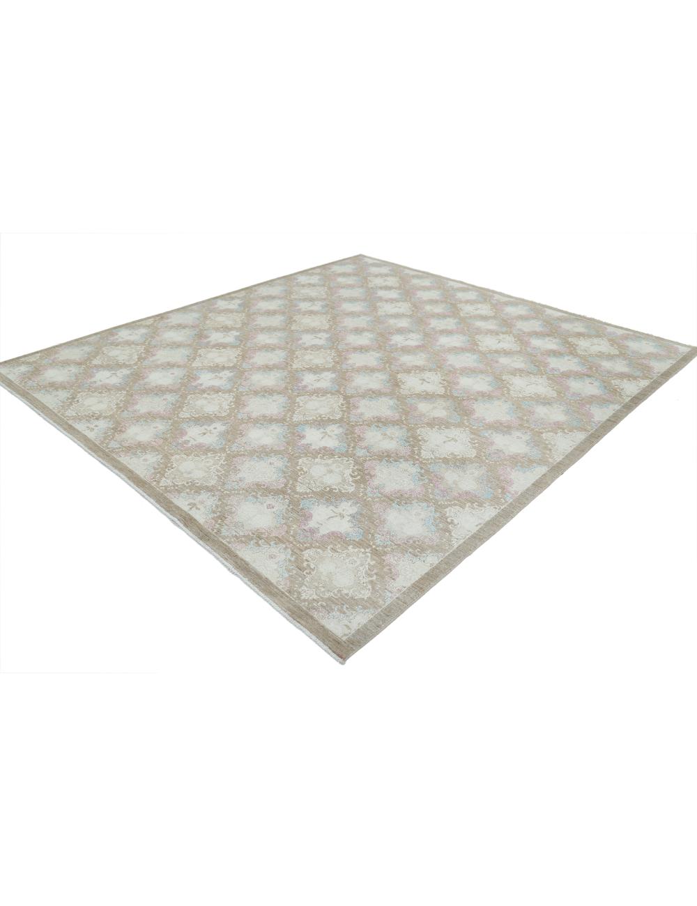 Hand Knotted Artemix Wool Rug - 8'0'' x 8'9'' Arteverk Arteverk Rugs