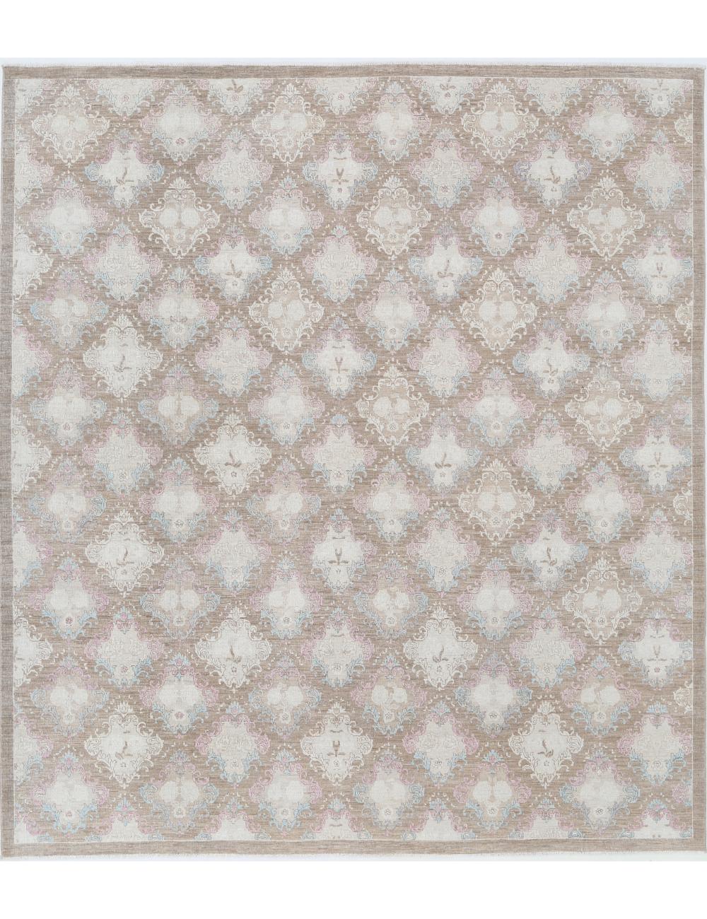 Hand Knotted Artemix Wool Rug - 8'0'' x 8'9''