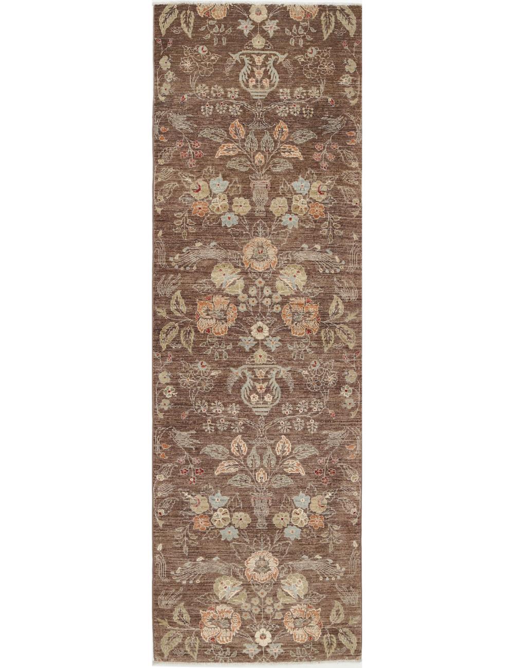 Hand Knotted Artemix Wool & Silk Rug - 2'11'' x 9'7''