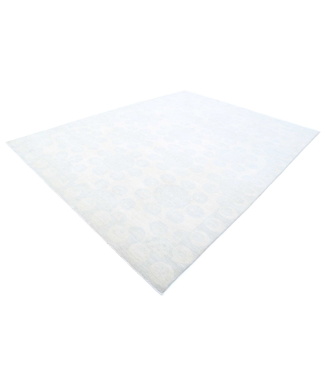 Hand Knotted Artemix Wool Rug - 8'11'' x 11'7'' 8'11'' x 11'7'' (268 X 348) / Ivory / Blue