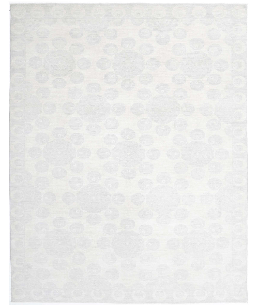 Hand Knotted Artemix Wool Rug - 8&#39;11&#39;&#39; x 11&#39;7&#39;&#39; 8&#39;11&#39;&#39; x 11&#39;7&#39;&#39; (268 X 348) / Ivory / Blue
