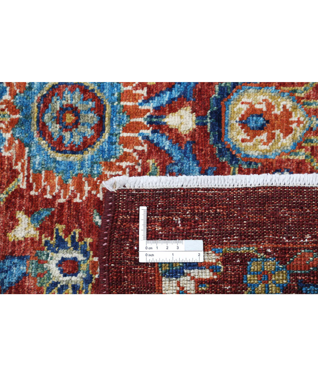 Hand Knotted Art & Craft Wool Rug - 9'1'' x 11'7'' 9'1'' x 11'7'' (273 X 348) / Red / Blue