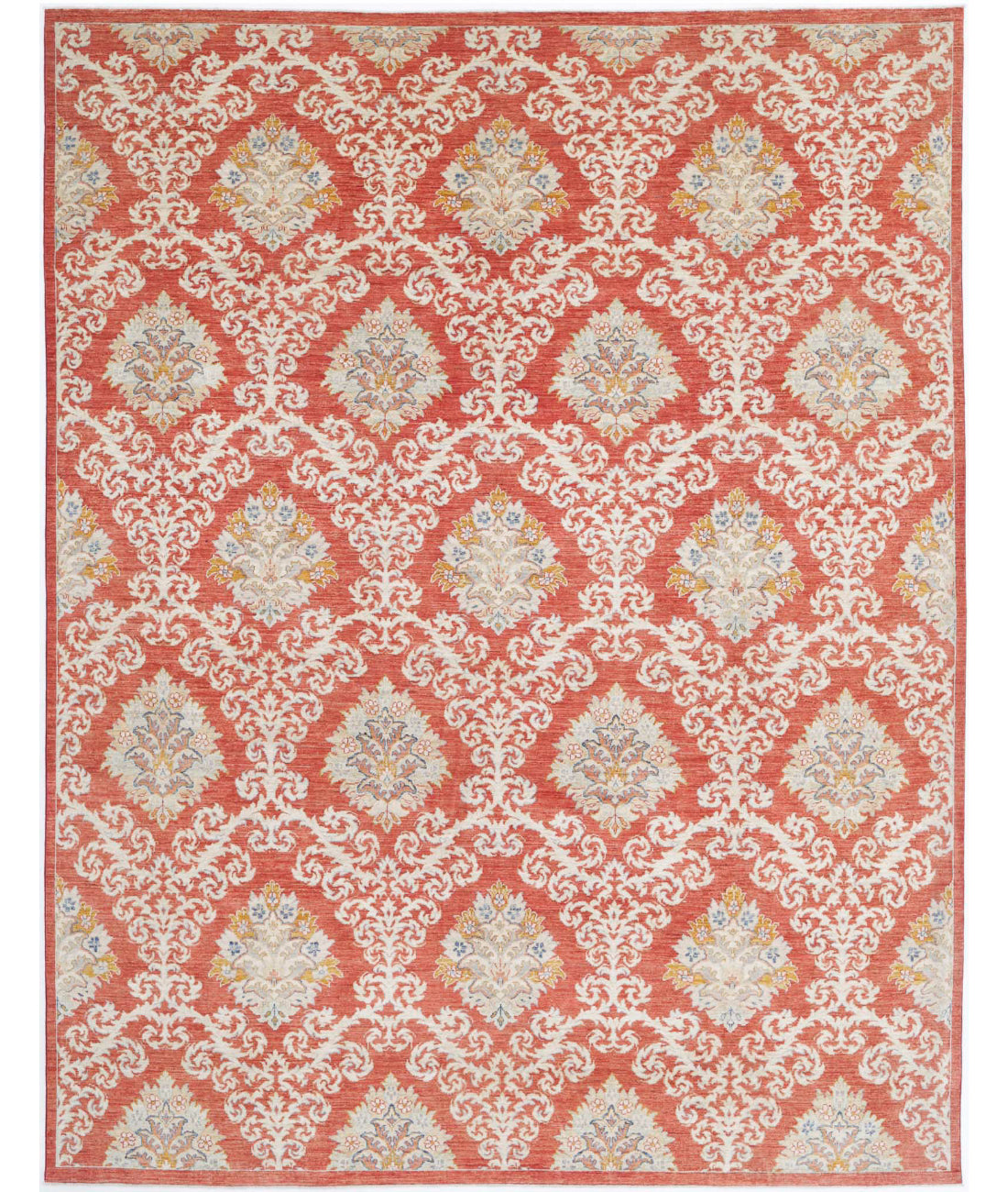 Hand Knotted Artemix Wool Rug - 9&#39;3&#39;&#39; x 12&#39;2&#39;&#39; 9&#39;3&#39;&#39; x 12&#39;2&#39;&#39; (278 X 365) / Red / Ivory