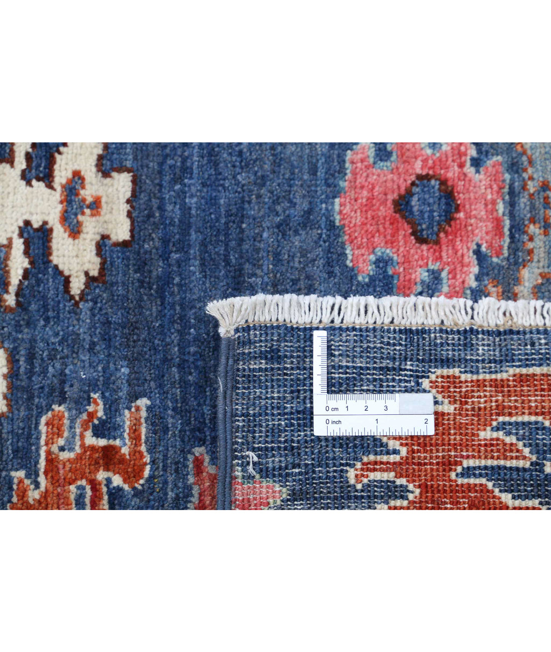 Hand Knotted Artemix Farhan Wool Rug - 5'9'' x 8'11'' 5'9'' x 8'11'' (173 X 268) / Blue / Pink