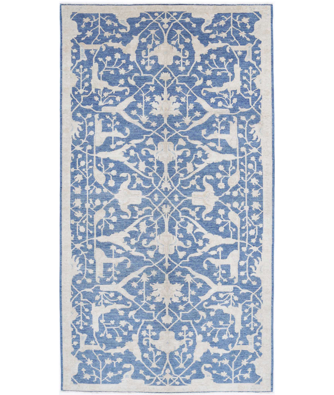 Hand Knotted Artemix Wool Rug - 4'11'' x 9'4''