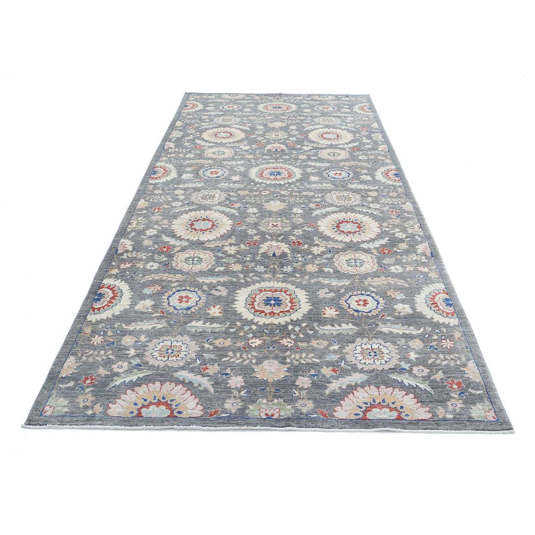 Alfombra de lana Artemix anudada a mano - 5'0'' x 11'8''