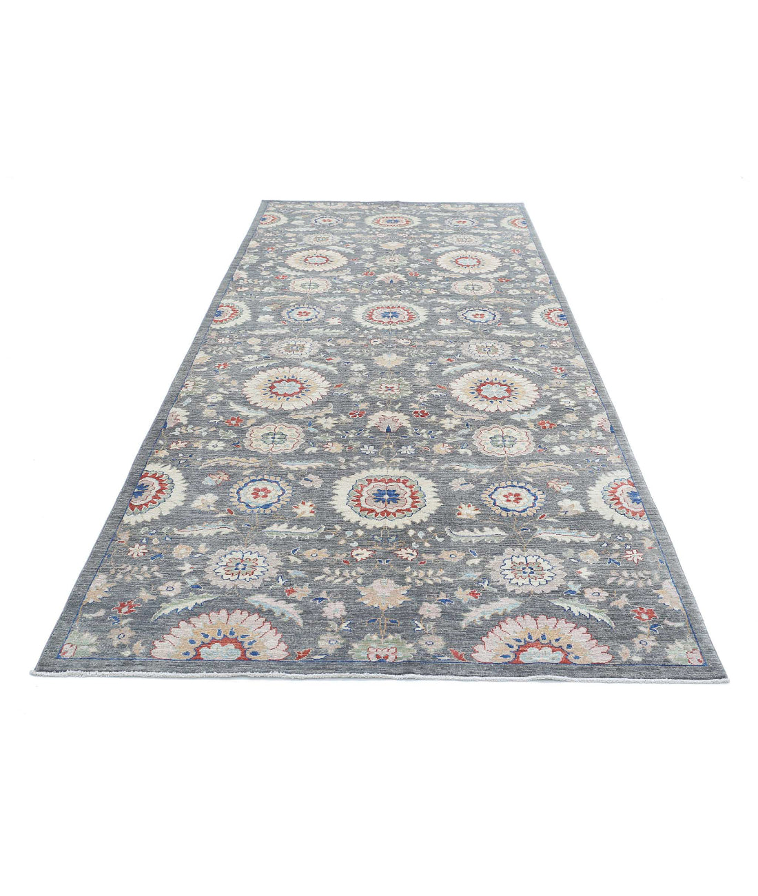 Alfombra de lana Artemix anudada a mano - 5'0'' x 11'8''