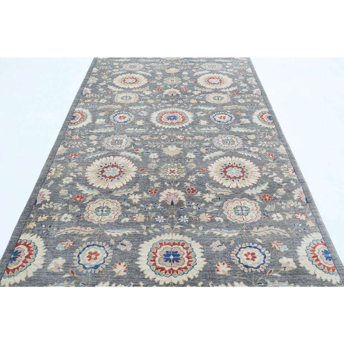 Alfombra de lana Artemix anudada a mano - 5'0'' x 11'8''