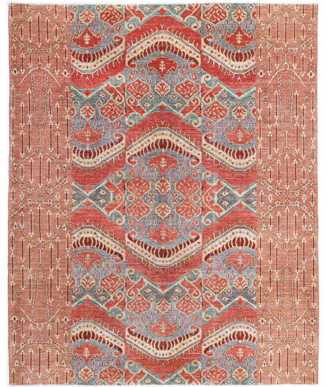 Hand Knotted Artemix Wool Rug - 6'9'' x 8'4''