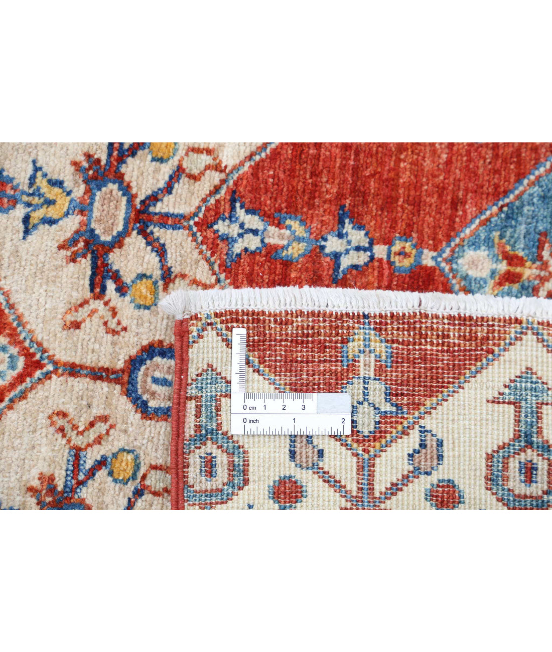 Hand Knotted Artemix Wool Rug - 5'6'' x 7'10'' 5'6'' x 7'10'' (165 X 235) / Red / Multi