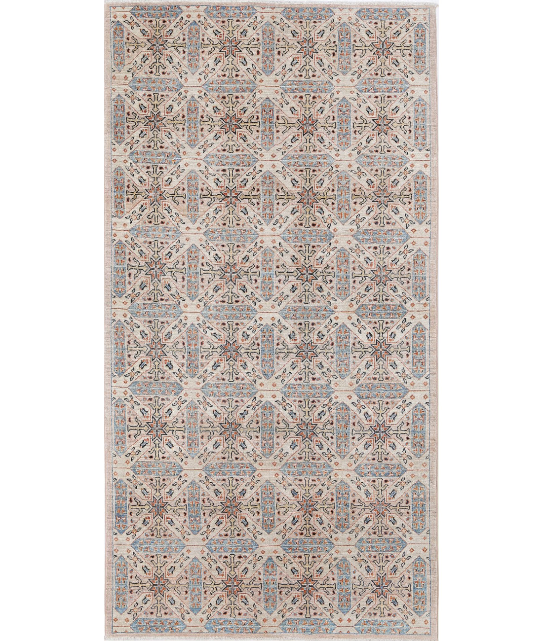 Hand Knotted Artemix Wool Rug - 4'10'' x 9'4''
