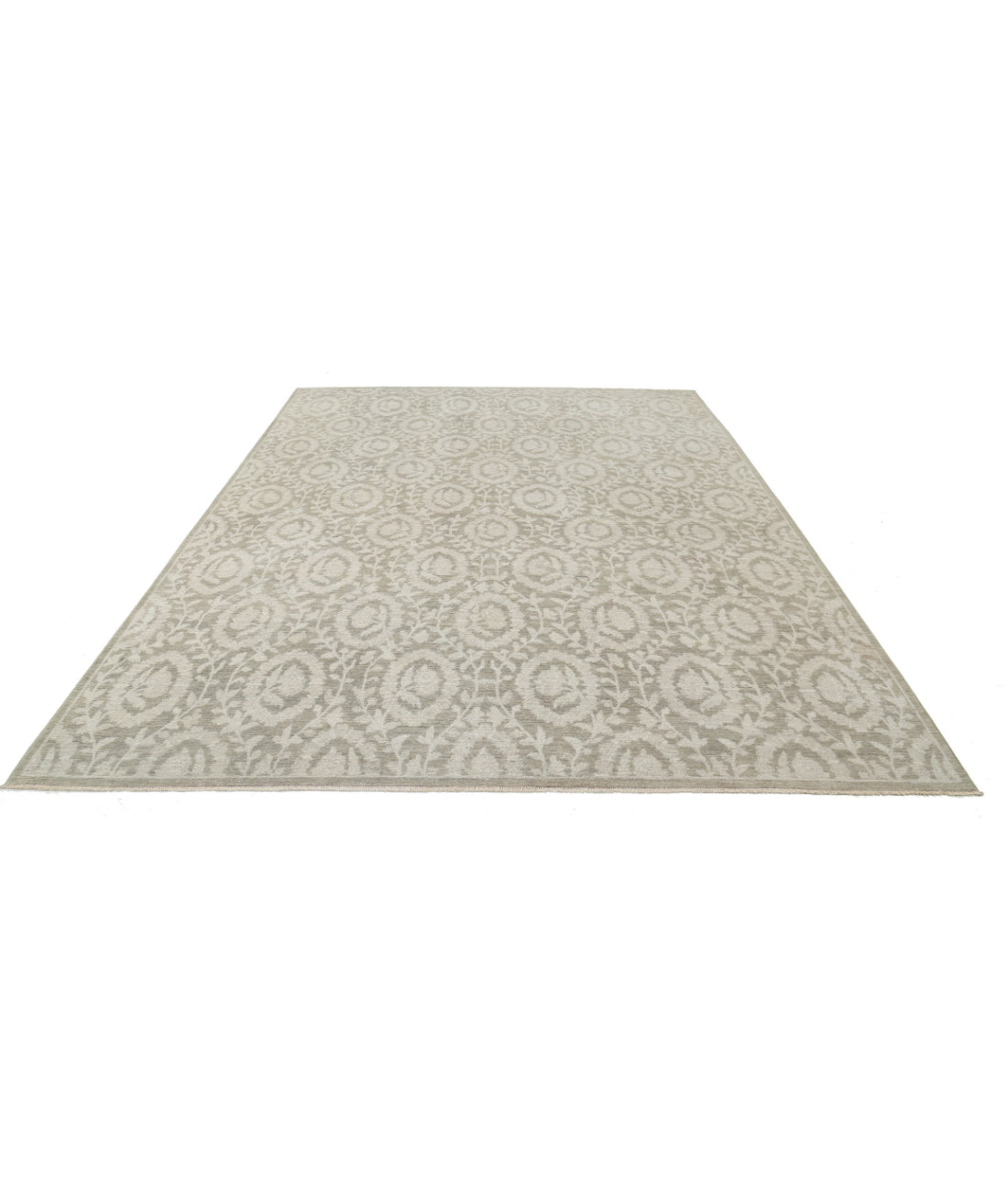 Hand Knotted Artemix Wool Rug - 8'8'' x 11'7'' 8'8'' x 11'7'' (260 X 348) / Taupe / Ivory