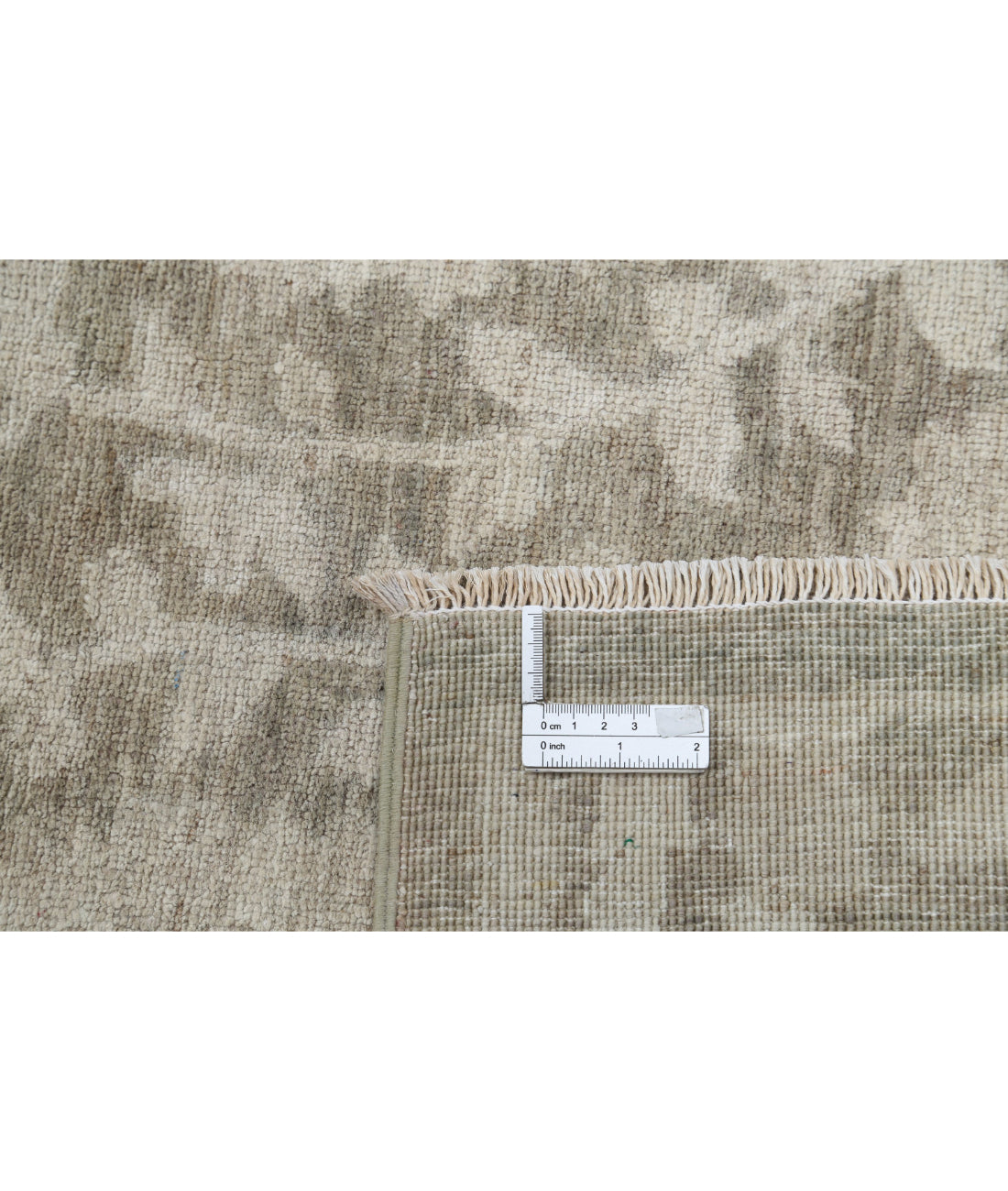 Hand Knotted Artemix Wool Rug - 8'8'' x 11'7'' 8'8'' x 11'7'' (260 X 348) / Taupe / Ivory