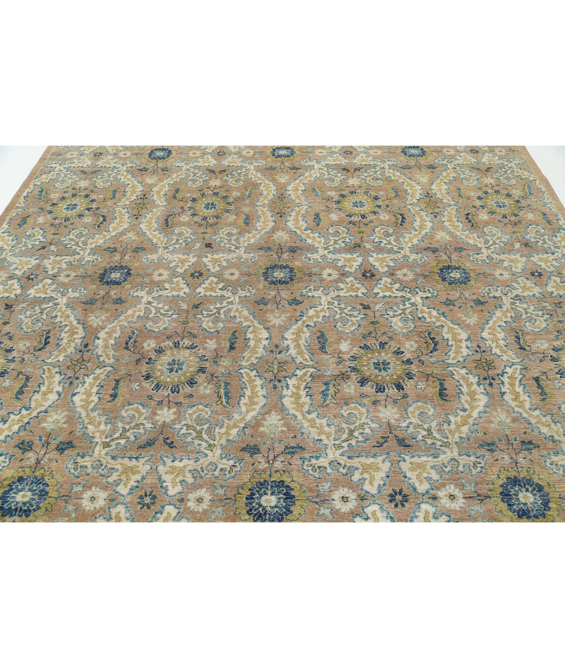 Hand Knotted Artemix Wool Rug - 8'10'' x 12'2'' 8'10'' x 12'2'' (265 X 365) / Tan / Ivory