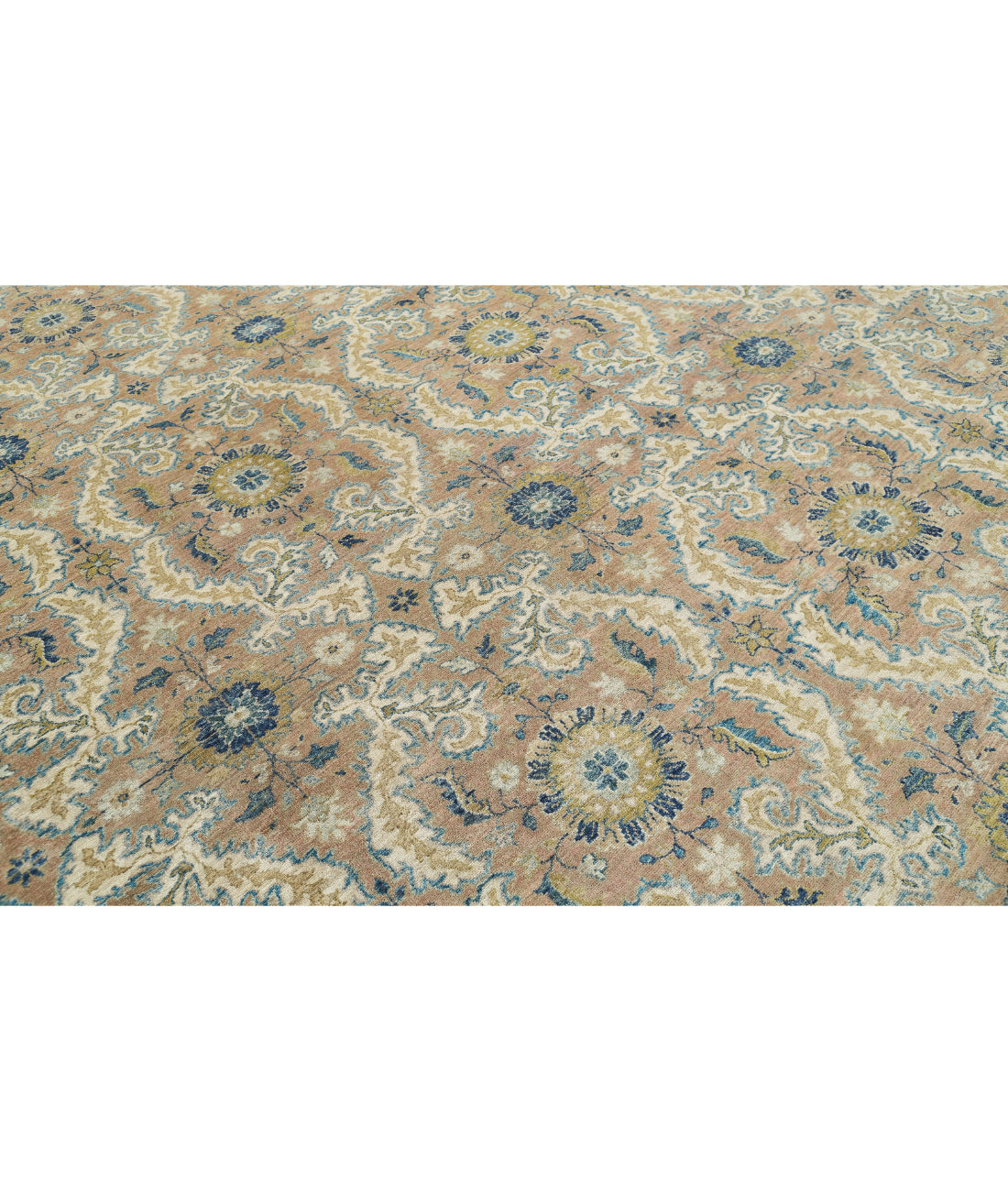 Hand Knotted Artemix Wool Rug - 8'10'' x 12'2'' 8'10'' x 12'2'' (265 X 365) / Tan / Ivory