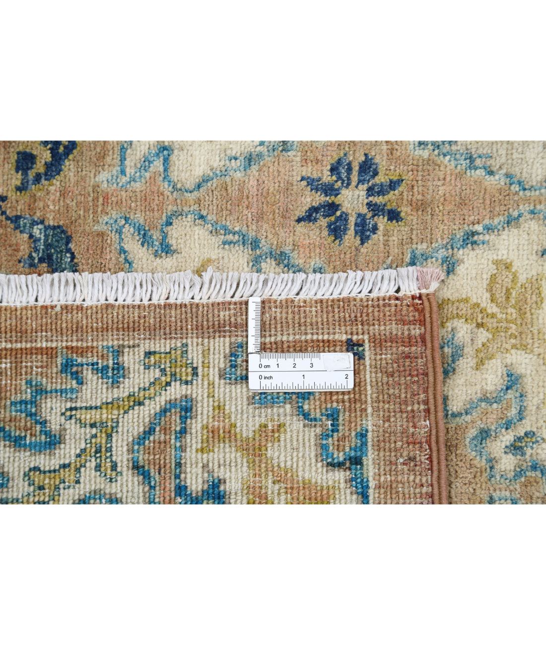 Hand Knotted Artemix Wool Rug - 8'10'' x 12'2'' 8'10'' x 12'2'' (265 X 365) / Tan / Ivory