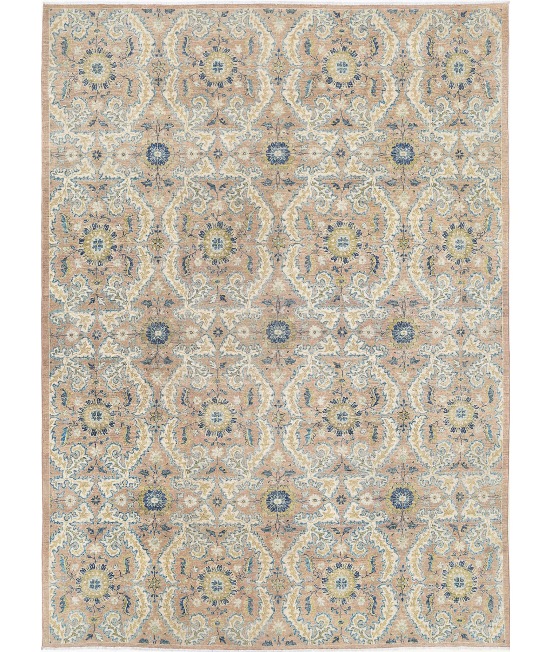 Hand Knotted Artemix Wool Rug - 8&#39;10&#39;&#39; x 12&#39;2&#39;&#39; 8&#39;10&#39;&#39; x 12&#39;2&#39;&#39; (265 X 365) / Tan / Ivory