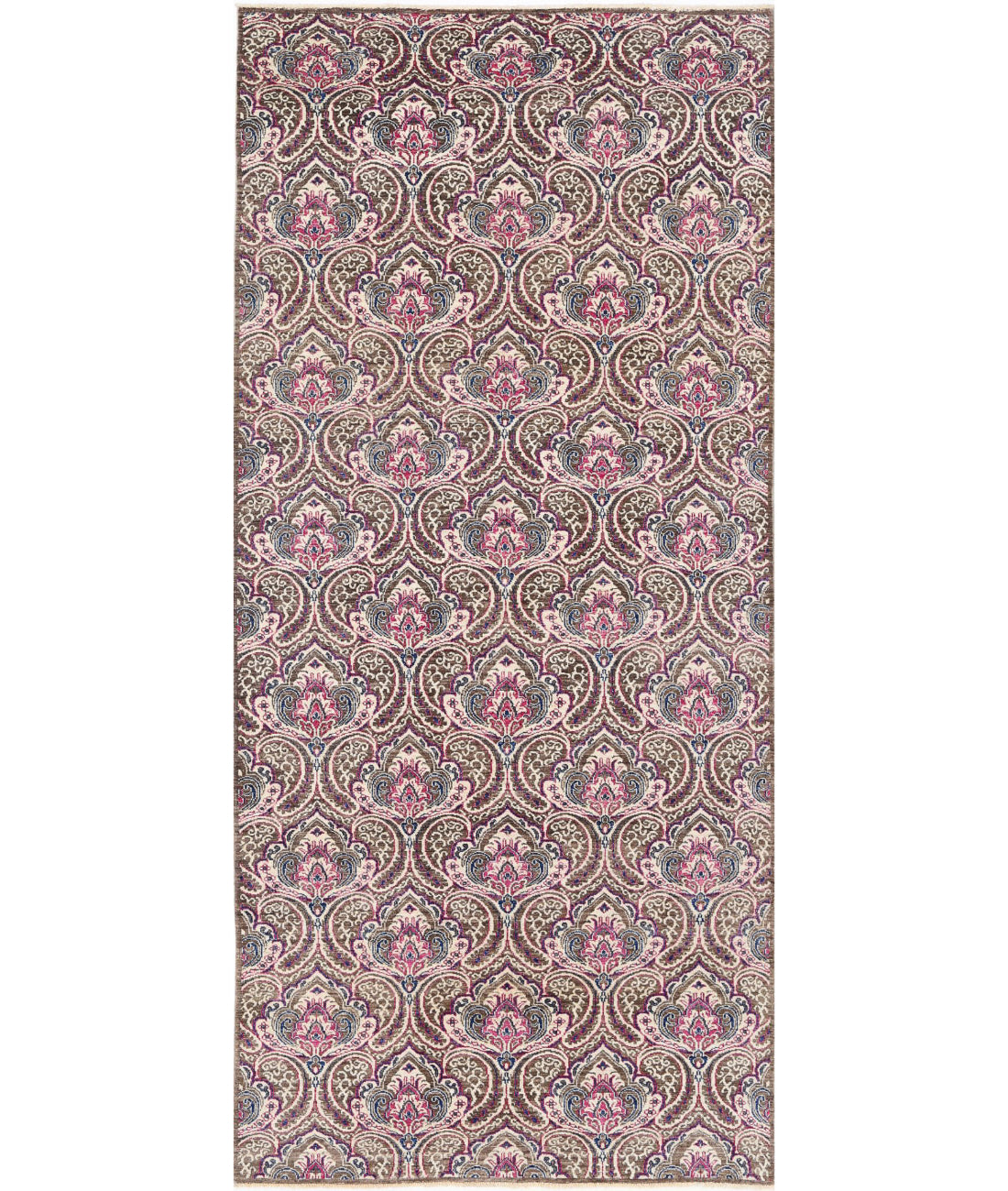 Hand Knotted Artemix Wool Rug - 5&#39;2&#39;&#39; x 11&#39;4&#39;&#39; 5&#39;2&#39;&#39; x 11&#39;4&#39;&#39; (155 X 340) / Brown / Pink