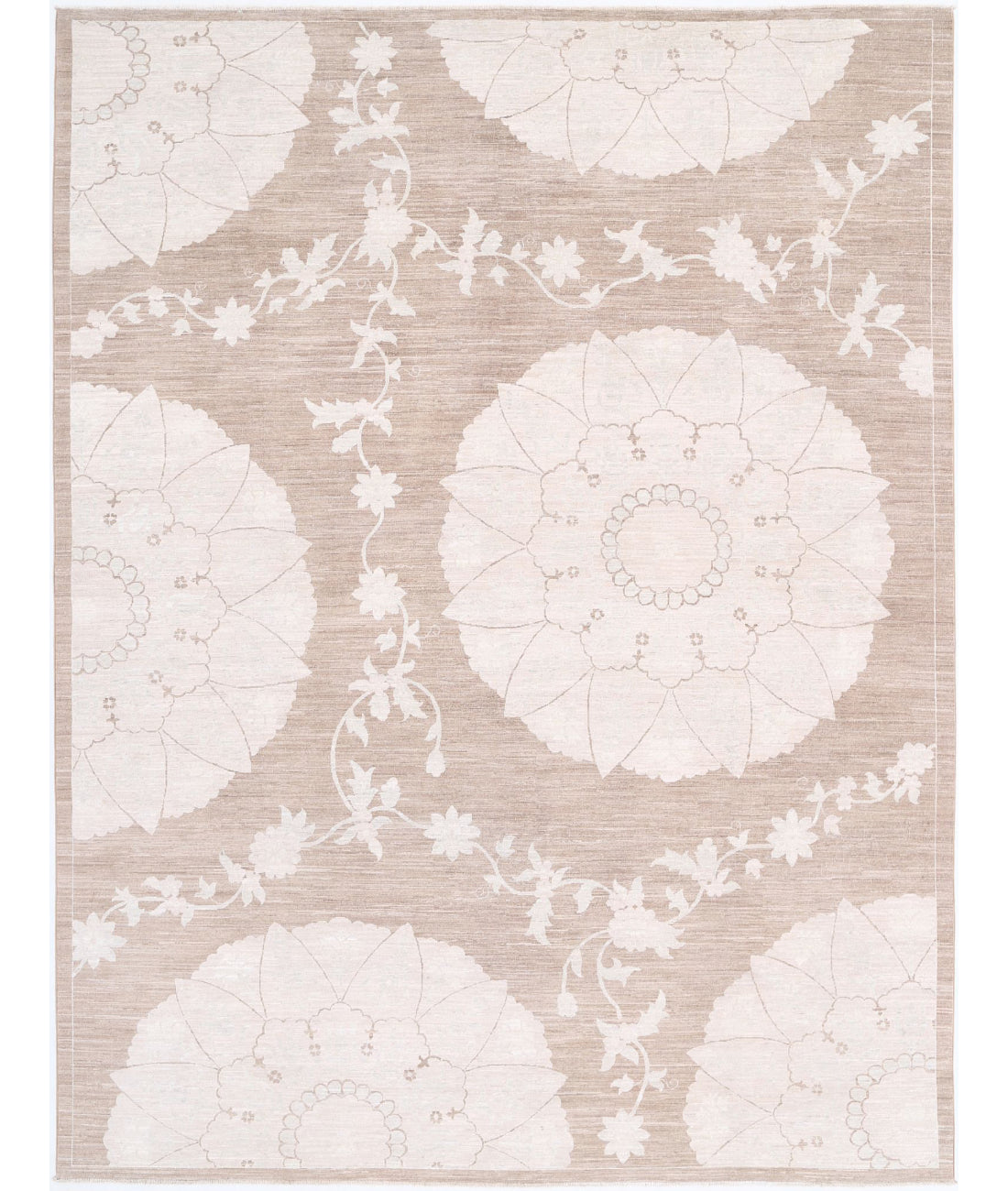 Hand Knotted Fine Serenity Wool Rug - 9'0'' x 11'11''