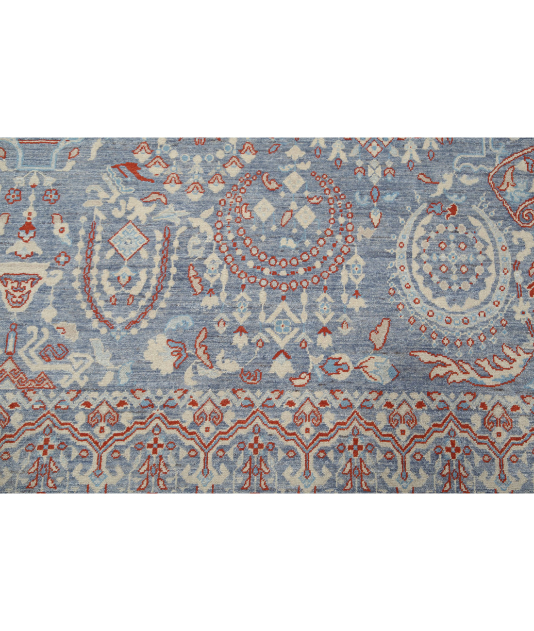 Hand Knotted Fine Artemix Wool Rug - 8'11'' x 13'0''