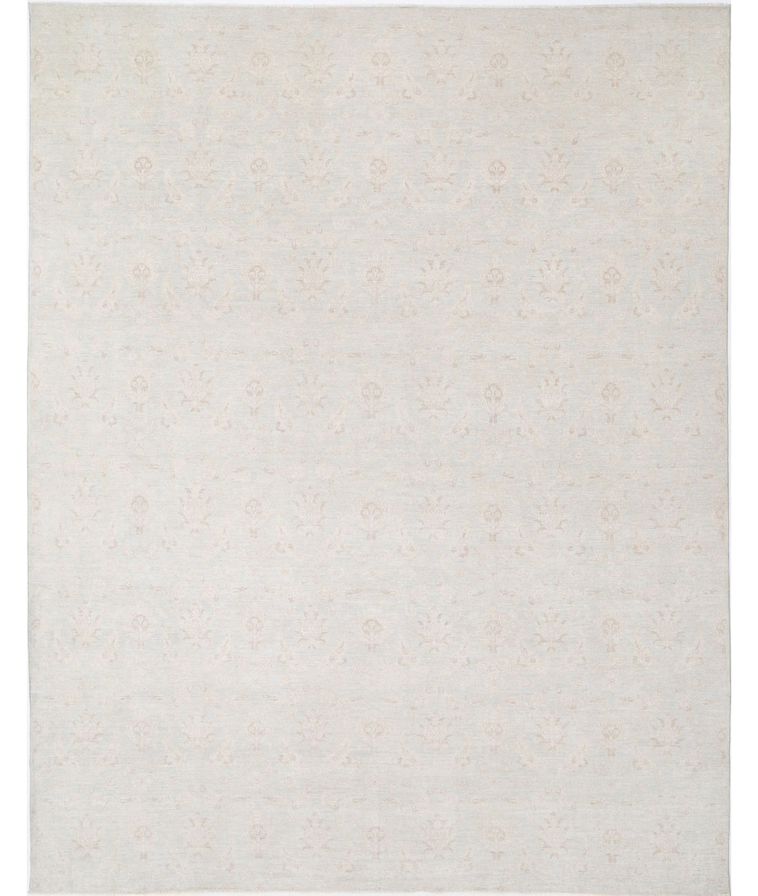 Hand Knotted Artemix Wool Rug - 13&#39;3&#39;&#39; x 16&#39;8&#39;&#39; 13&#39;3&#39;&#39; x 16&#39;8&#39;&#39; (398 X 500) / Grey / Ivory