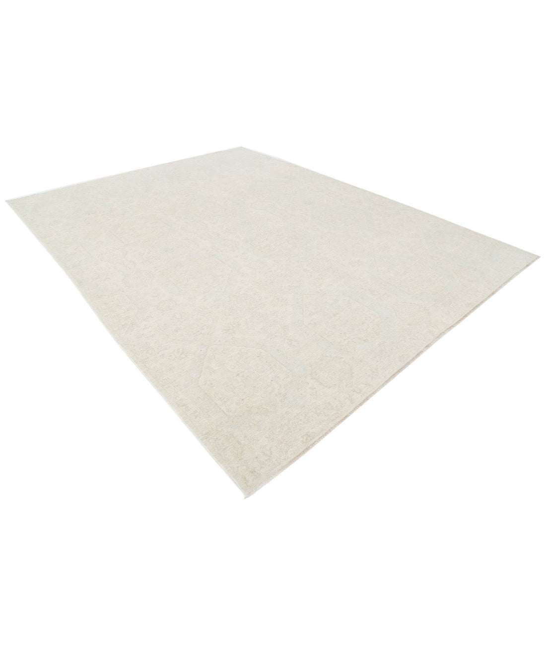 Hand Knotted Artemix Wool Rug - 8'11'' x 11'6'' 8'11'' x 11'6'' (268 X 345) / Grey / Ivory