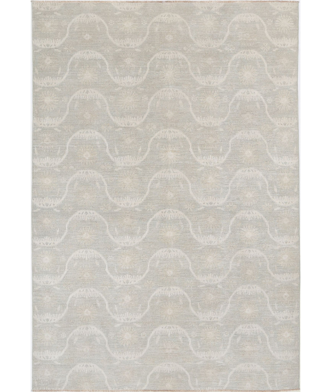 Hand Knotted Fine Artemix Wool Rug - 6'3'' x 9'0''
