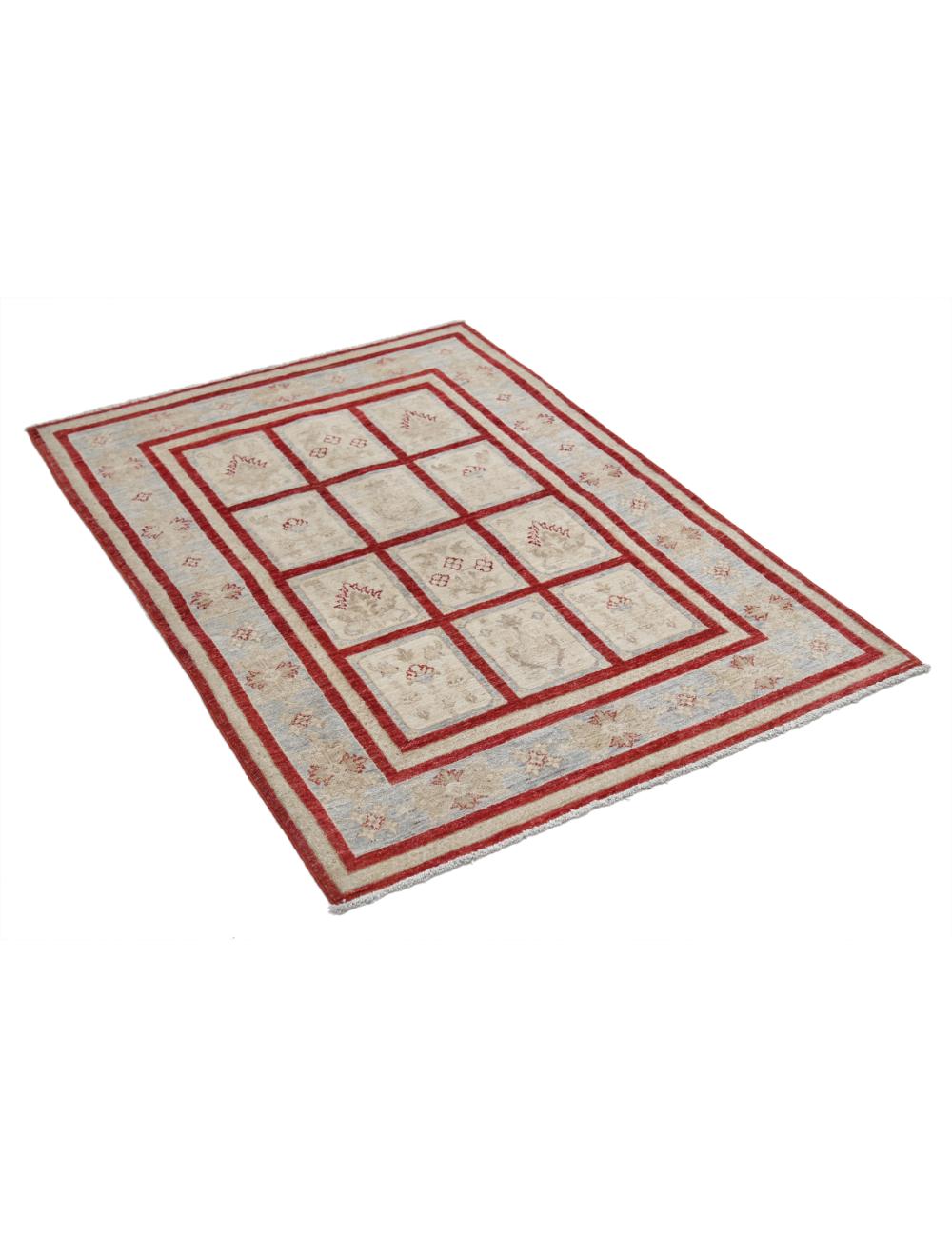 Hand Knotted Bakhtiari Wool Rug - 3'4'' x 4'9'' Arteverk Arteverk Rugs