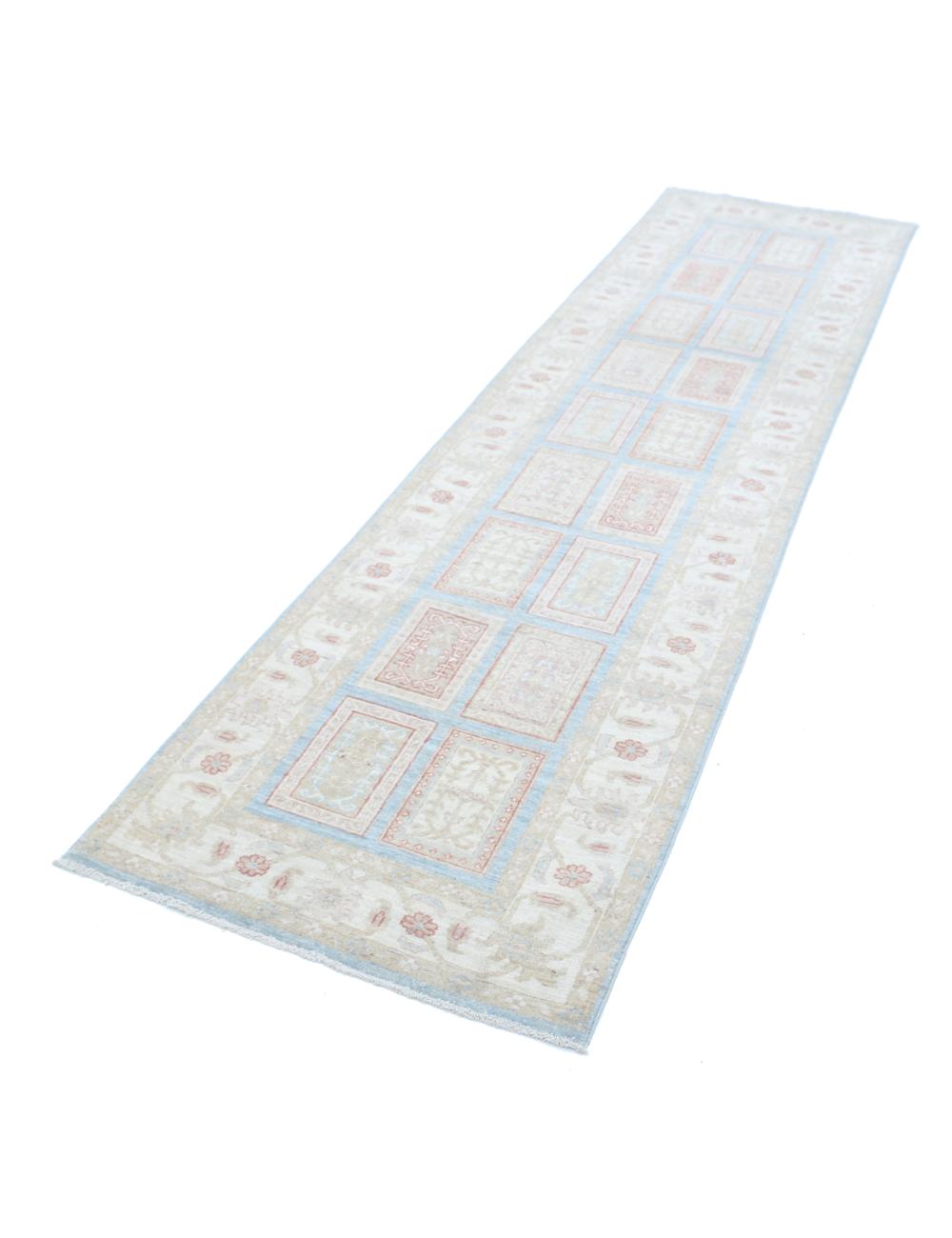 Hand Knotted Bakhtiari Wool Rug - 2'7'' x 10'1'' Arteverk Arteverk Rugs