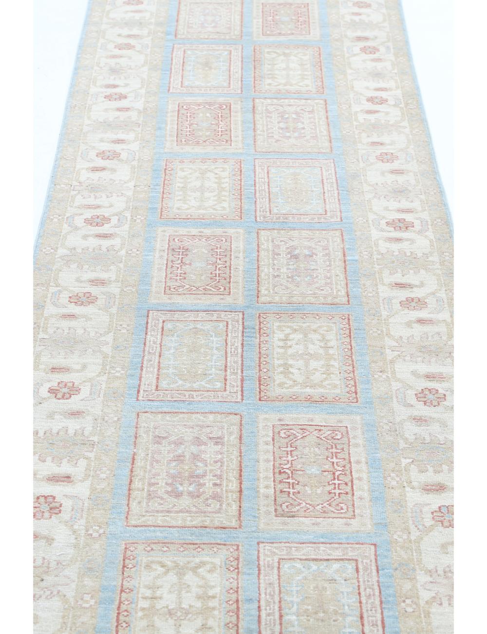 Hand Knotted Bakhtiari Wool Rug - 2'7'' x 10'1'' Arteverk Arteverk Rugs