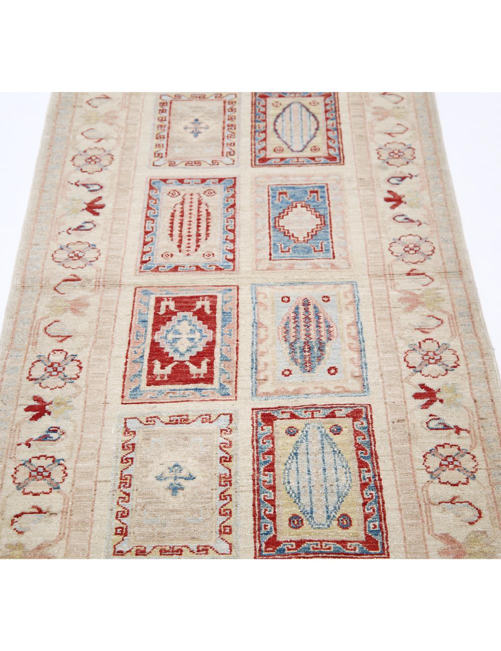 Hand Knotted Bakhtiari Wool Rug - 2'6'' x 7'1'' Arteverk Arteverk Rugs