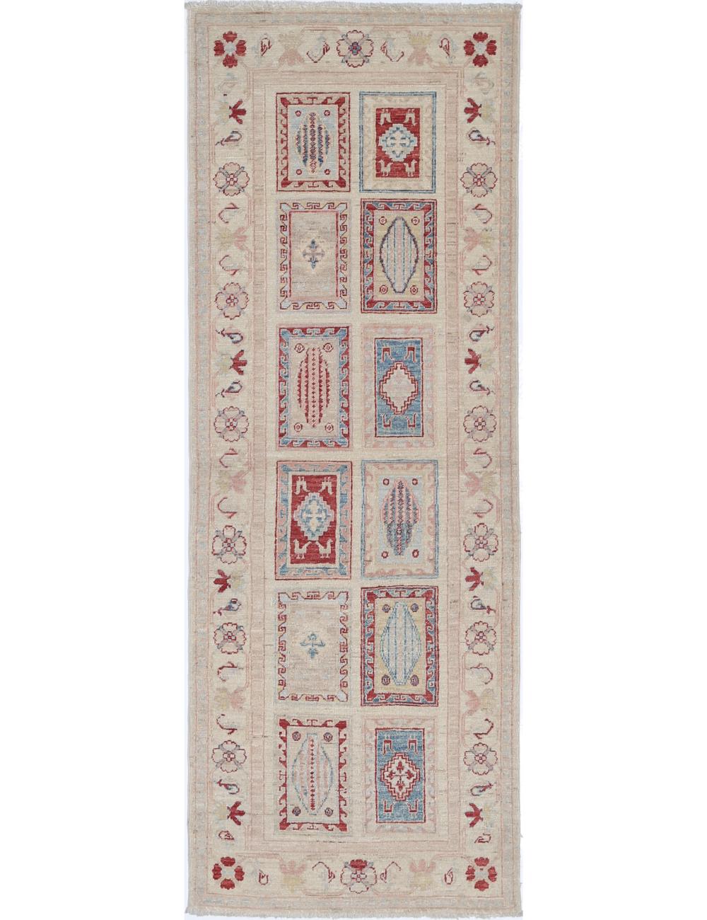 Hand Knotted Bakhtiari Wool Rug - 2&#39;6&#39;&#39; x 7&#39;1&#39;&#39;