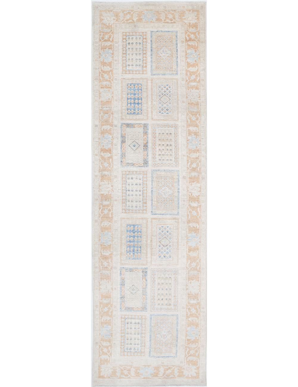 Hand Knotted Bakhtiari Wool Rug - 2'7'' x 9'2''