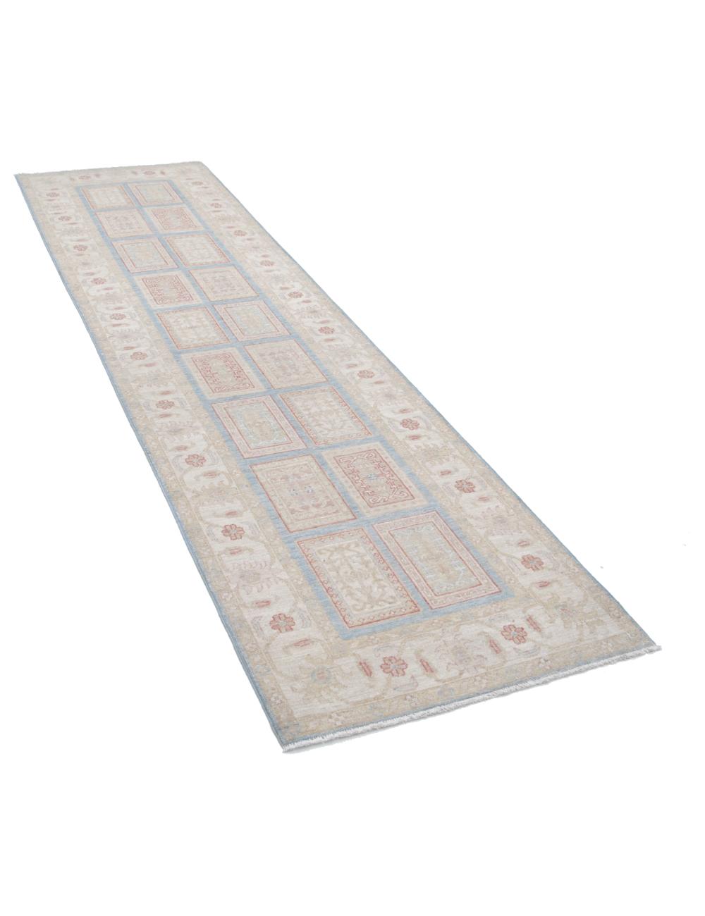 Hand Knotted Bakhtiari Wool Rug - 2'7'' x 9'10'' Arteverk Arteverk Rugs