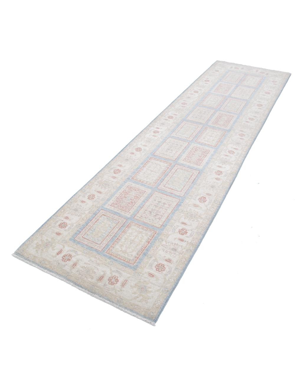 Hand Knotted Bakhtiari Wool Rug - 2'7'' x 9'10'' Arteverk Arteverk Rugs