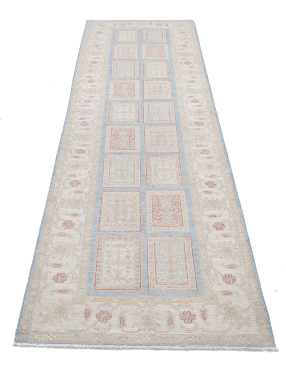 Hand Knotted Bakhtiari Wool Rug - 2'7'' x 9'10'' Arteverk Arteverk Rugs