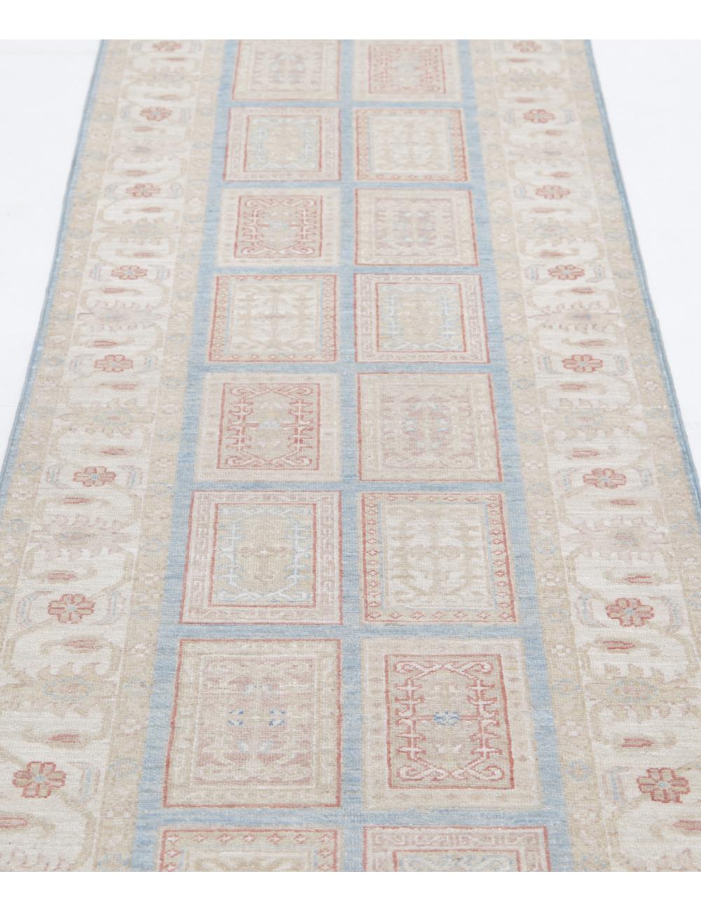 Hand Knotted Bakhtiari Wool Rug - 2'7'' x 9'10'' Arteverk Arteverk Rugs