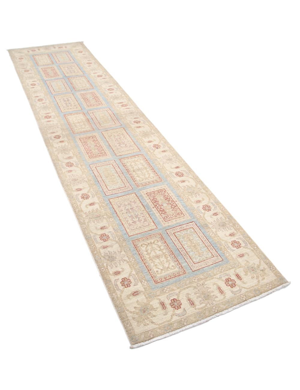 Hand Knotted Bakhtiari Wool Rug - 2'6'' x 10'1'' Arteverk Arteverk Rugs