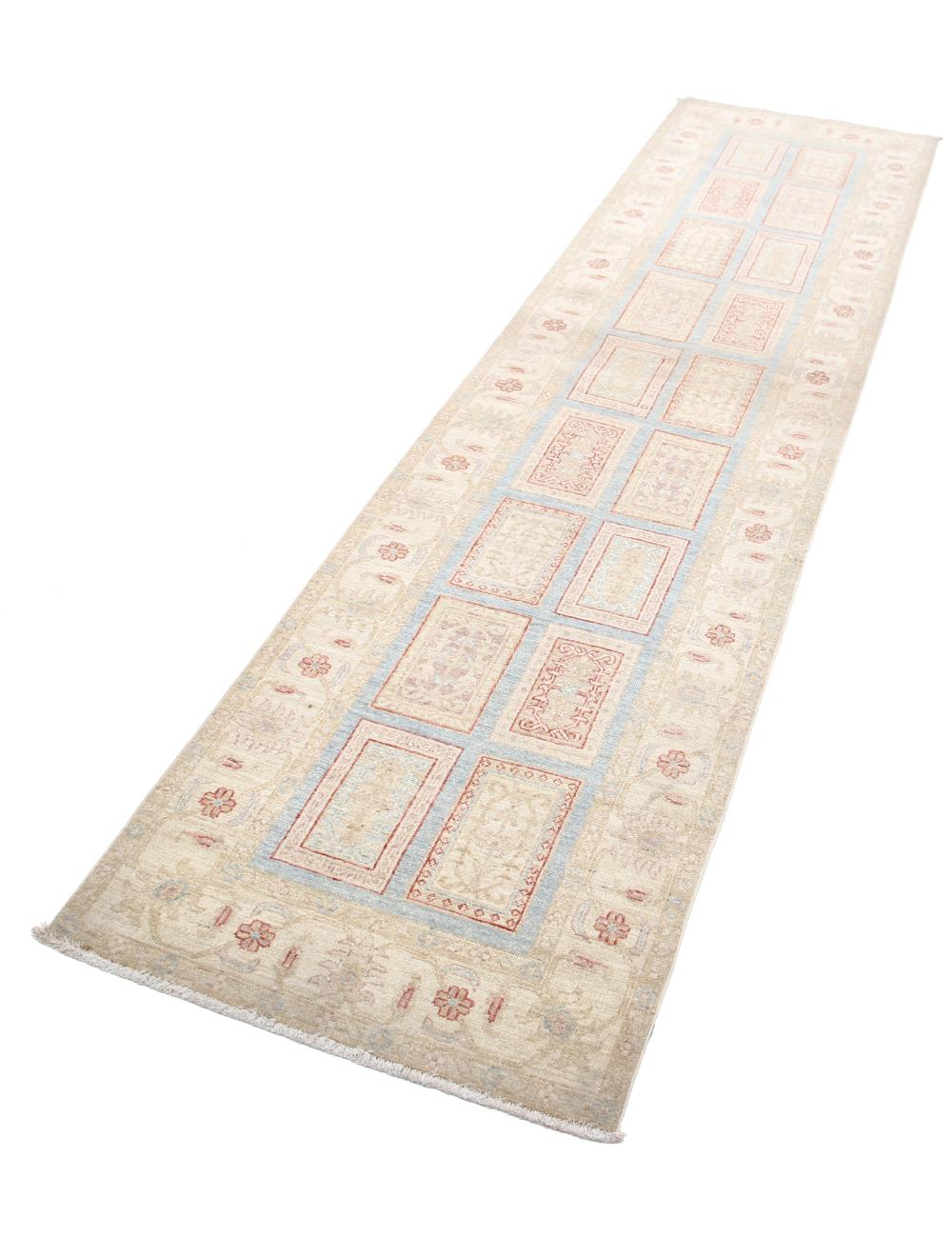 Hand Knotted Bakhtiari Wool Rug - 2'6'' x 10'1''