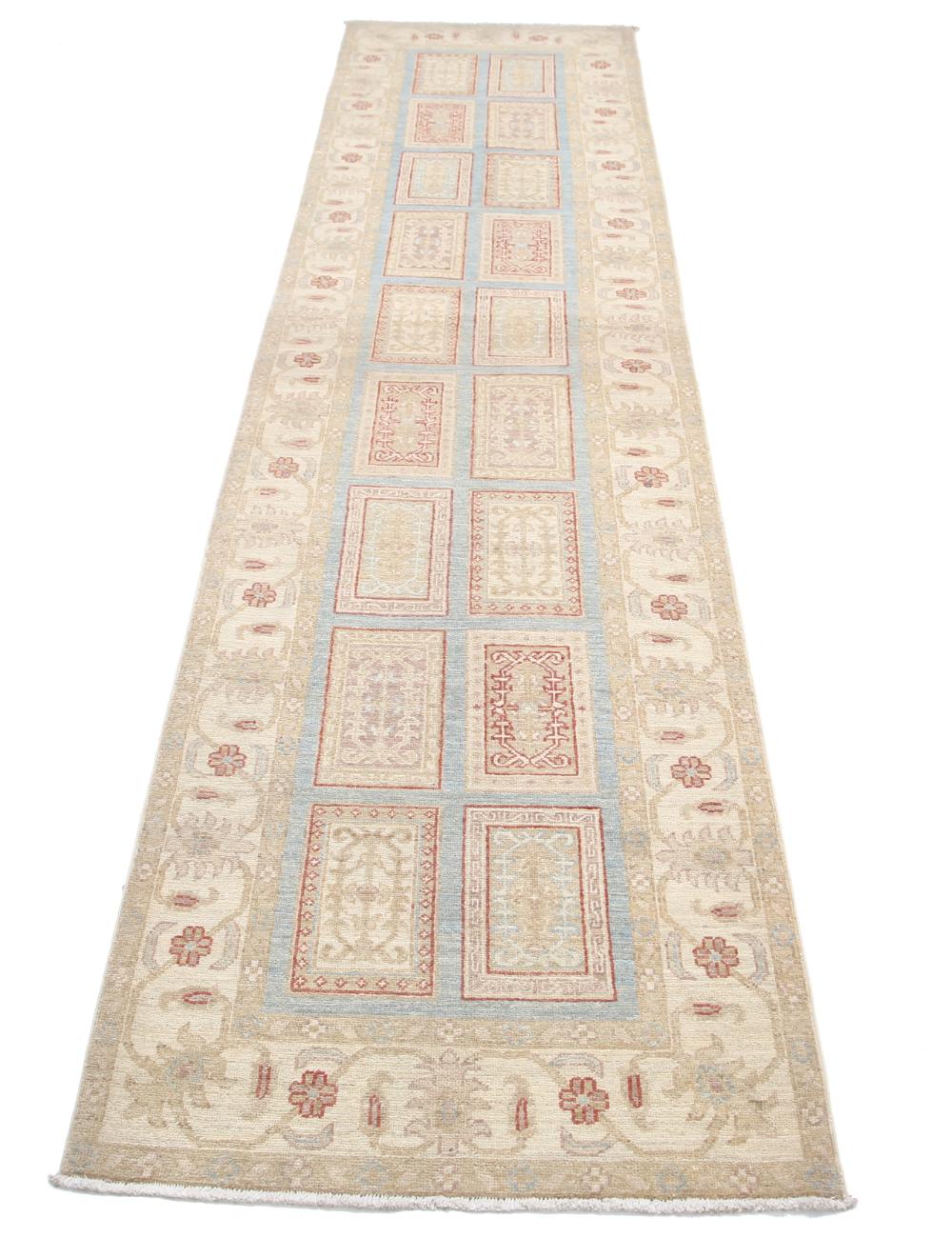 Hand Knotted Bakhtiari Wool Rug - 2'6'' x 10'1'' Arteverk Arteverk Rugs