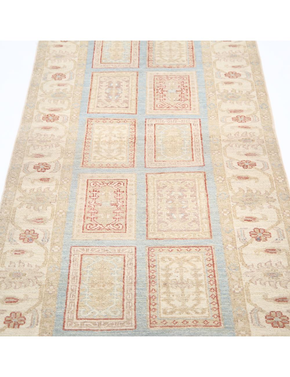 Hand Knotted Bakhtiari Wool Rug - 2'6'' x 10'1'' Arteverk Arteverk Rugs