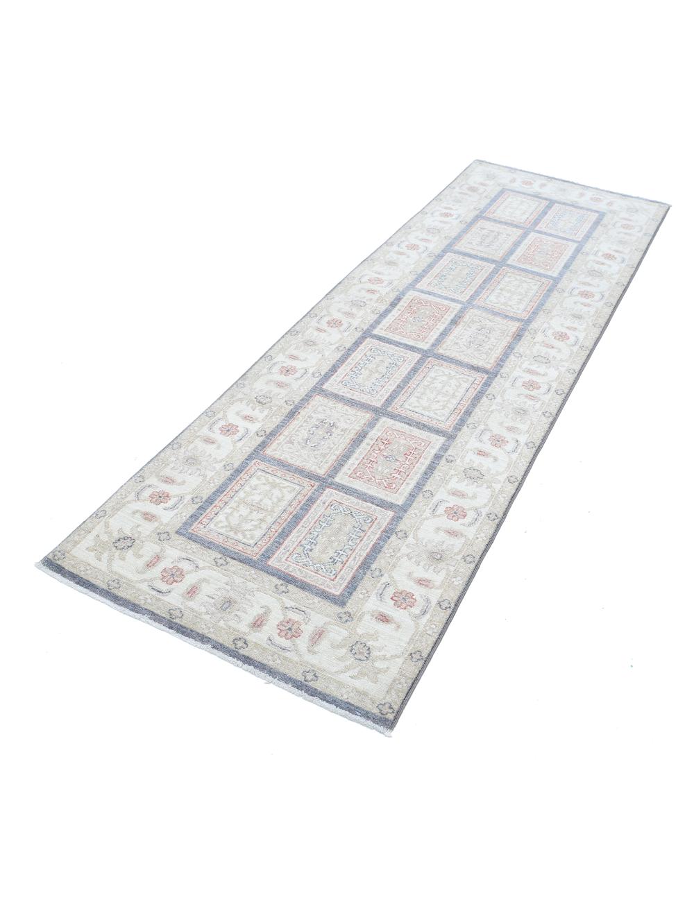 Hand Knotted Bakhtiari Wool Rug - 2'7'' x 8'2'' Arteverk Arteverk Rugs