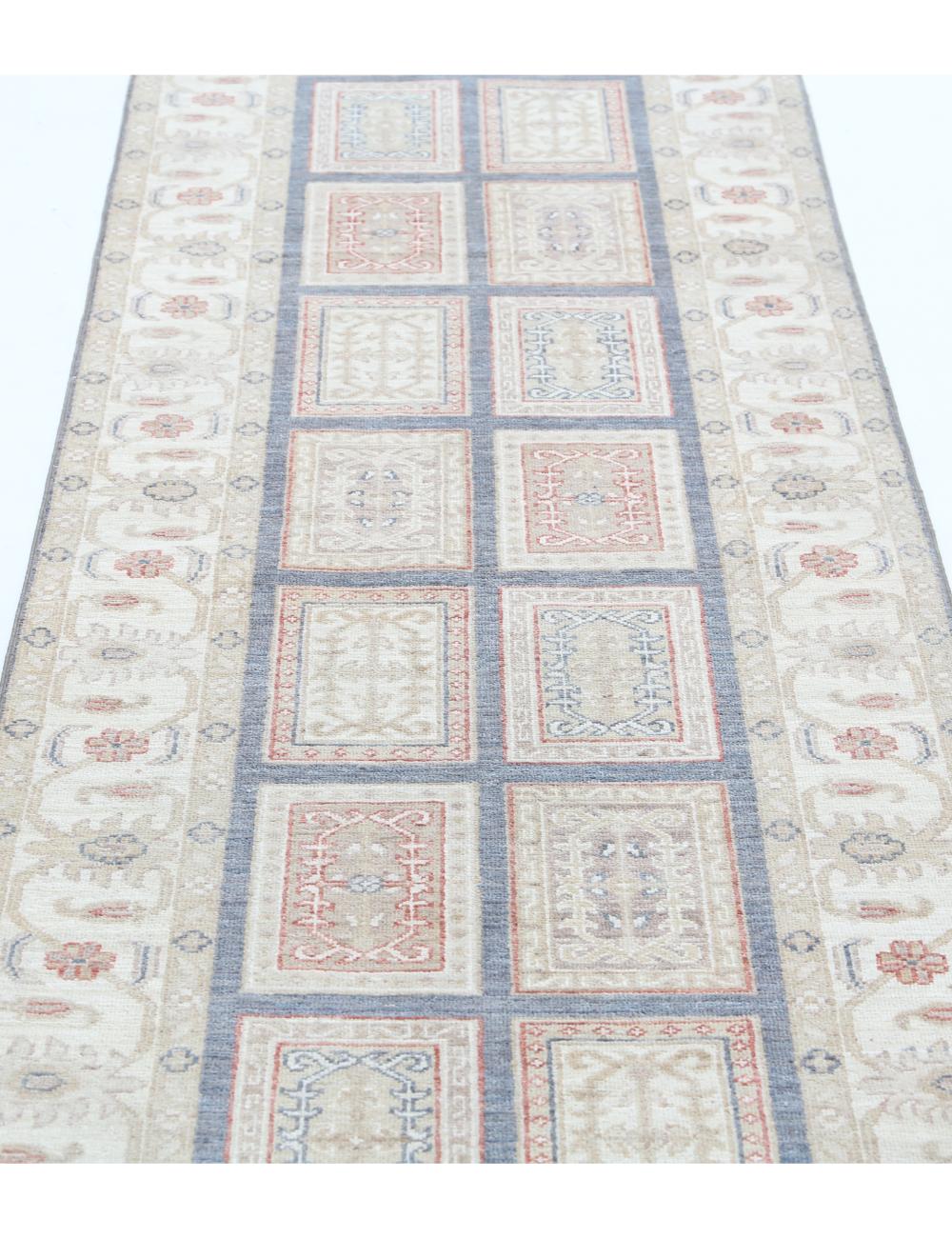 Hand Knotted Bakhtiari Wool Rug - 2'7'' x 8'2'' Arteverk Arteverk Rugs