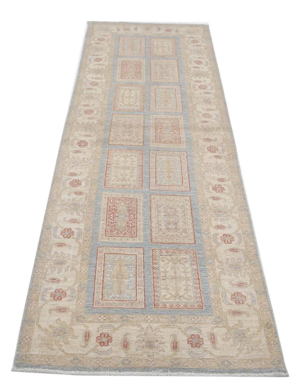 Hand Knotted Bakhtiari Wool Rug - 2'7'' x 8'2'' Arteverk Arteverk Rugs