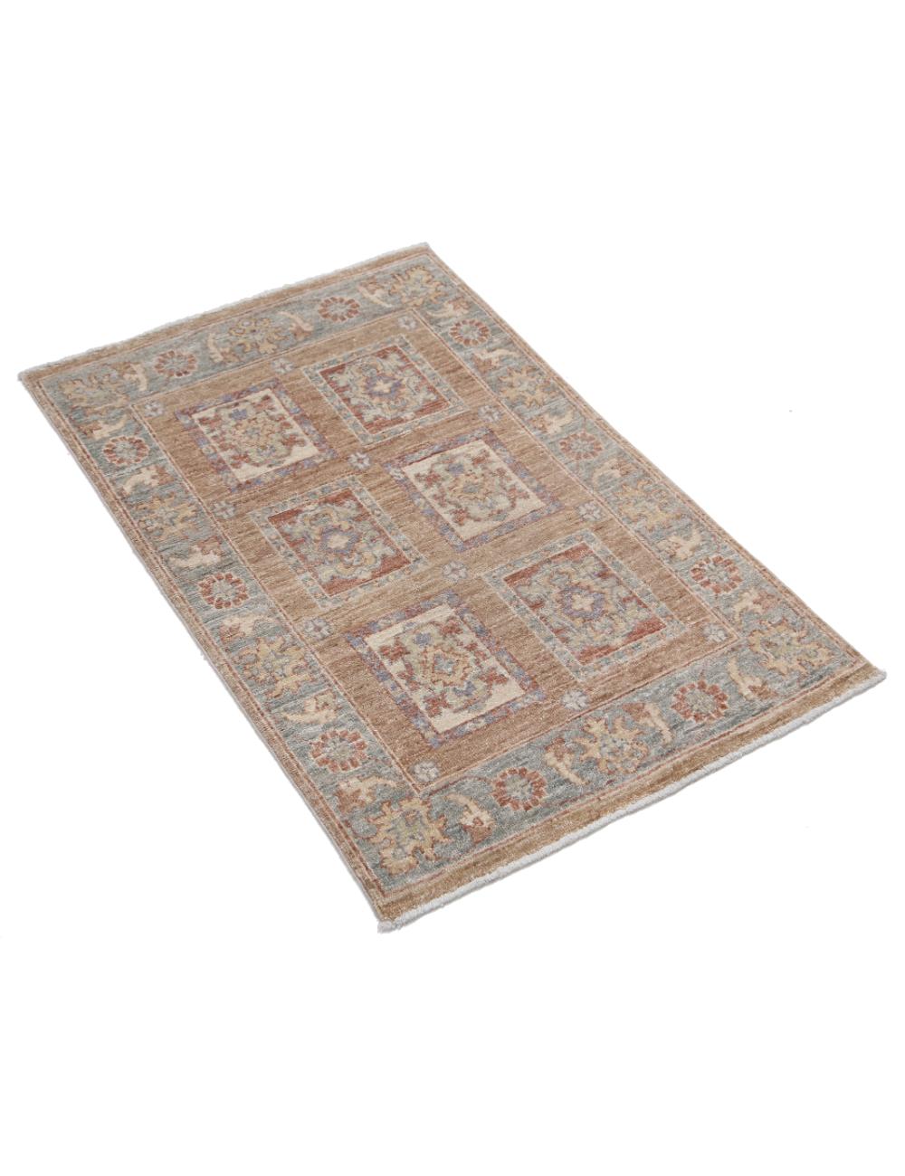 Hand Knotted Bakhtiari Wool Rug - 2'1'' x 3'0'' Arteverk Arteverk Rugs
