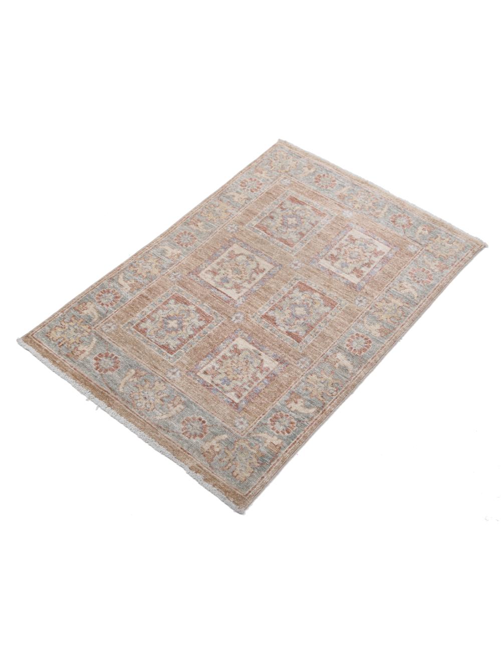 Hand Knotted Bakhtiari Wool Rug - 2'1'' x 3'0'' Arteverk Arteverk Rugs