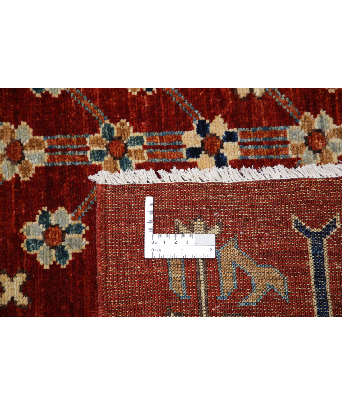 Hand Knotted Bakshaish Wool Rug - 10'0'' x 17'7'' 10'0'' x 17'7'' (300 X 528) / Red / Blue